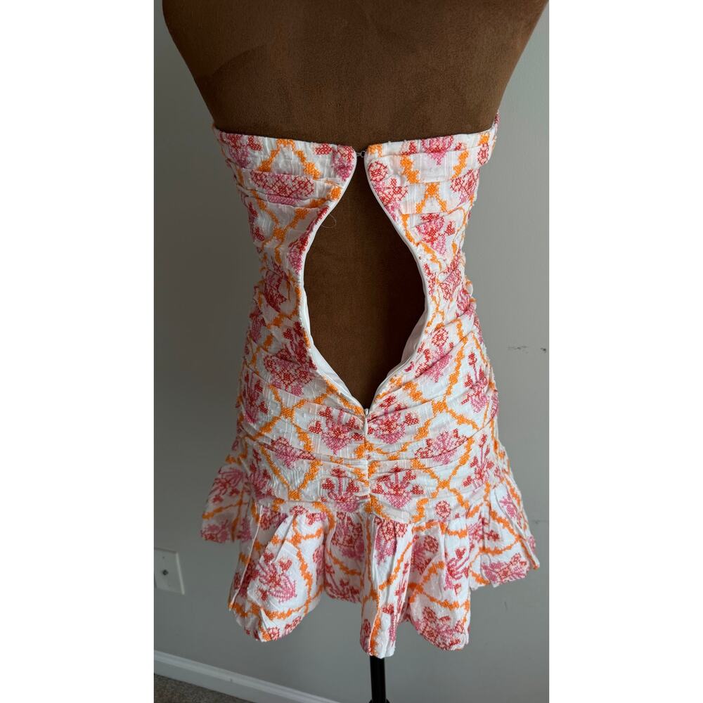 HELLO MOLLY DANCE MY WAY MINI DRESS ORANGE Sz XS/2 $130 - Picture 16 of 16